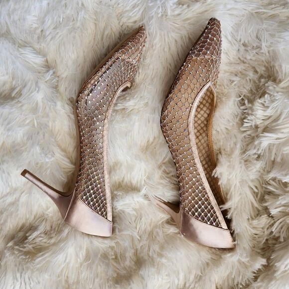 Jewel badgley Mischka mesh jeweled floria evening shoes - Picture 10 of 13